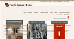 Desktop Screenshot of acornbernierelec.com
